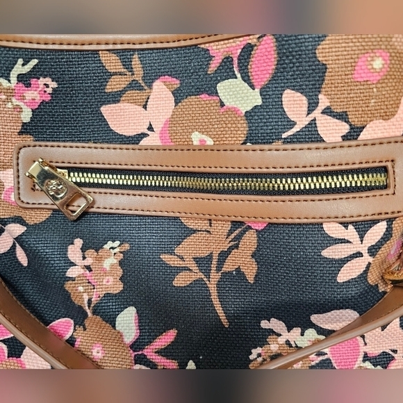 SPARTINA 449 Floral Linen and Leather shoulder bag - Picture 4 of 16